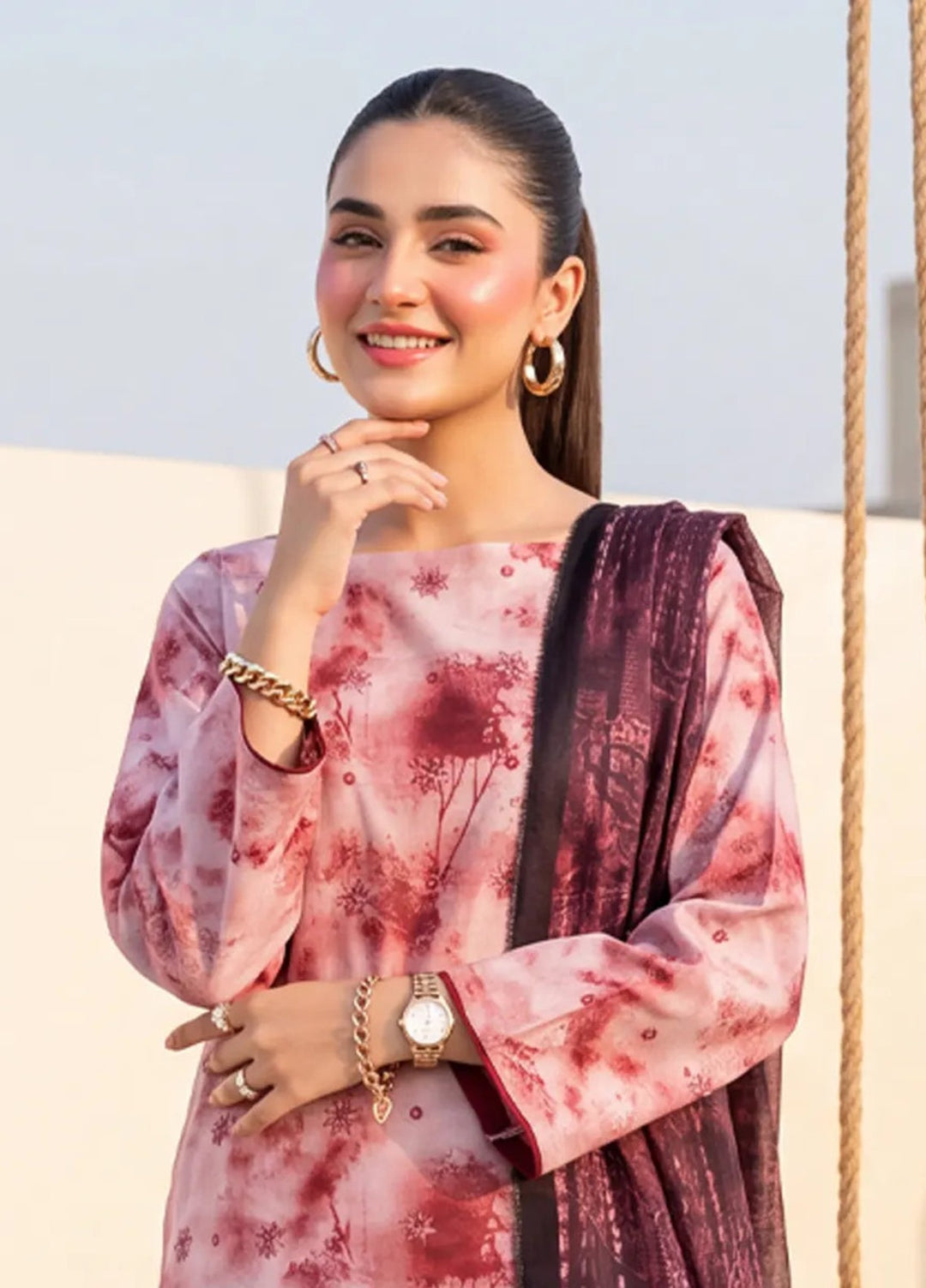 Salitex Women Unstitched Printed Lawn 3 Piece Suit SUNS8IZ203 Casual Collection