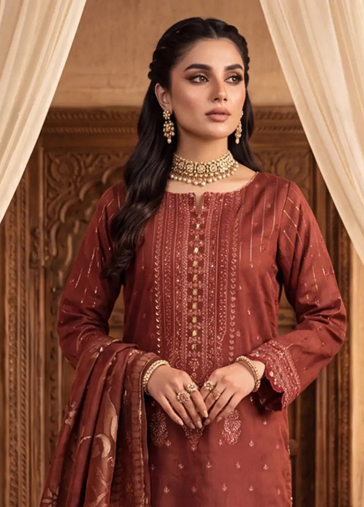 Salitex Women Unstitched Embroidered Cotton Net 3 Piece Suit SUNS8NO501 Festive Collection