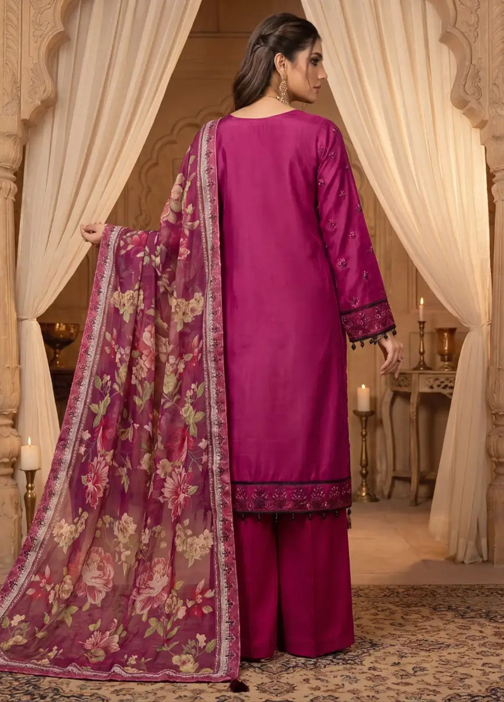 Salitex Women Unstitched Embroidered Cotton Silk 3 Piece Suit SUNS8NO502 Festive Collection