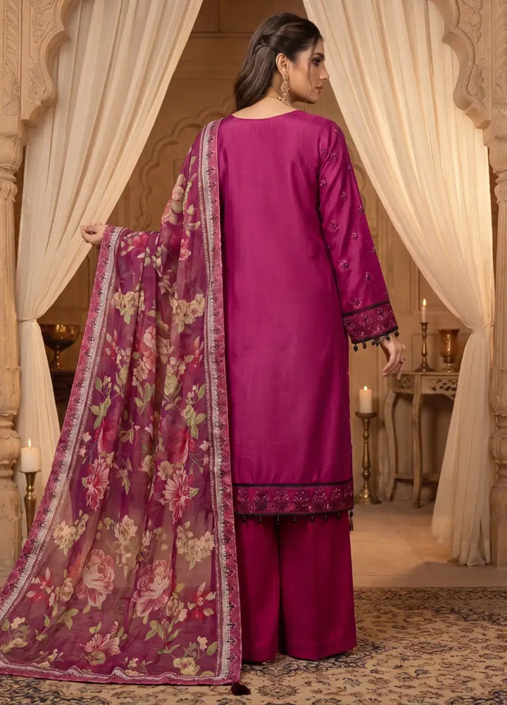Salitex Women Unstitched Embroidered Cotton Silk 3 Piece Suit SUNS8NO502 Festive Collection