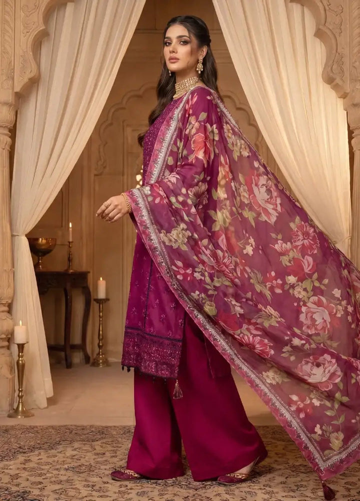 Salitex Women Unstitched Embroidered Cotton Silk 3 Piece Suit SUNS8NO502 Festive Collection