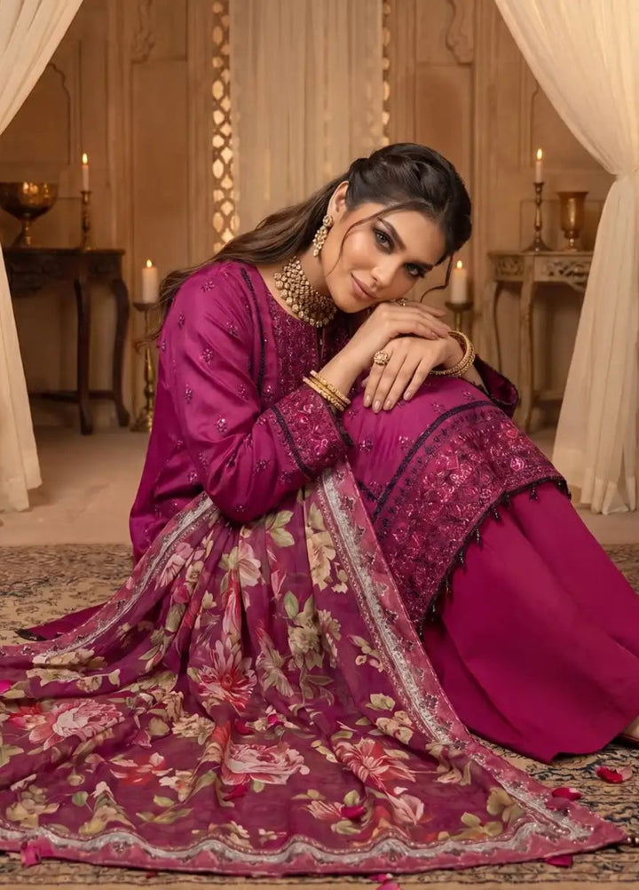 Salitex Women Unstitched Embroidered Cotton Silk 3 Piece Suit SUNS8NO502 Festive Collection