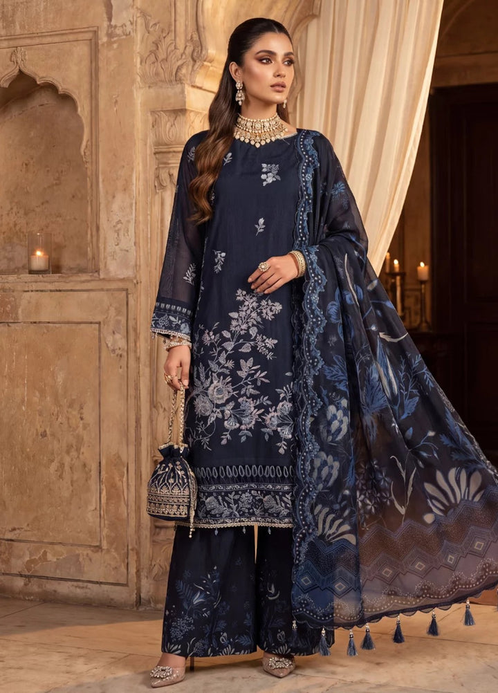 Salitex Women Unstitched Embroidered Khaadi Net 3 Piece Suit SUNS8NO503 Festive Collection