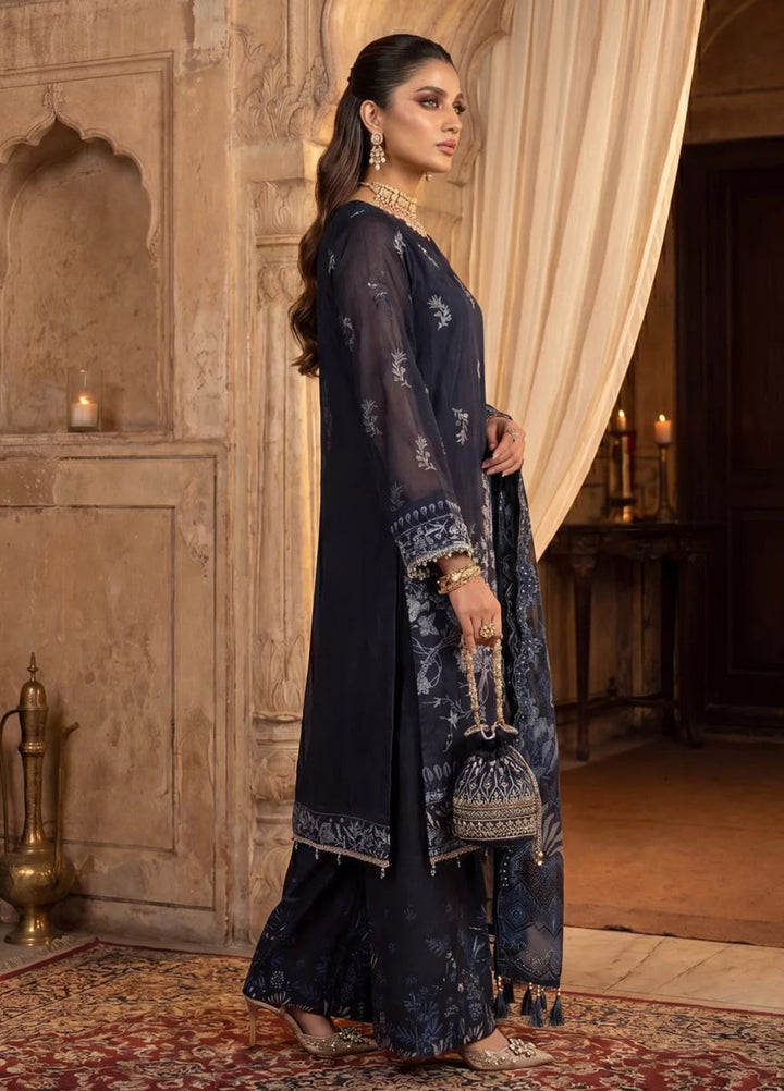 Salitex Women Unstitched Embroidered Khaadi Net 3 Piece Suit SUNS8NO503 Festive Collection