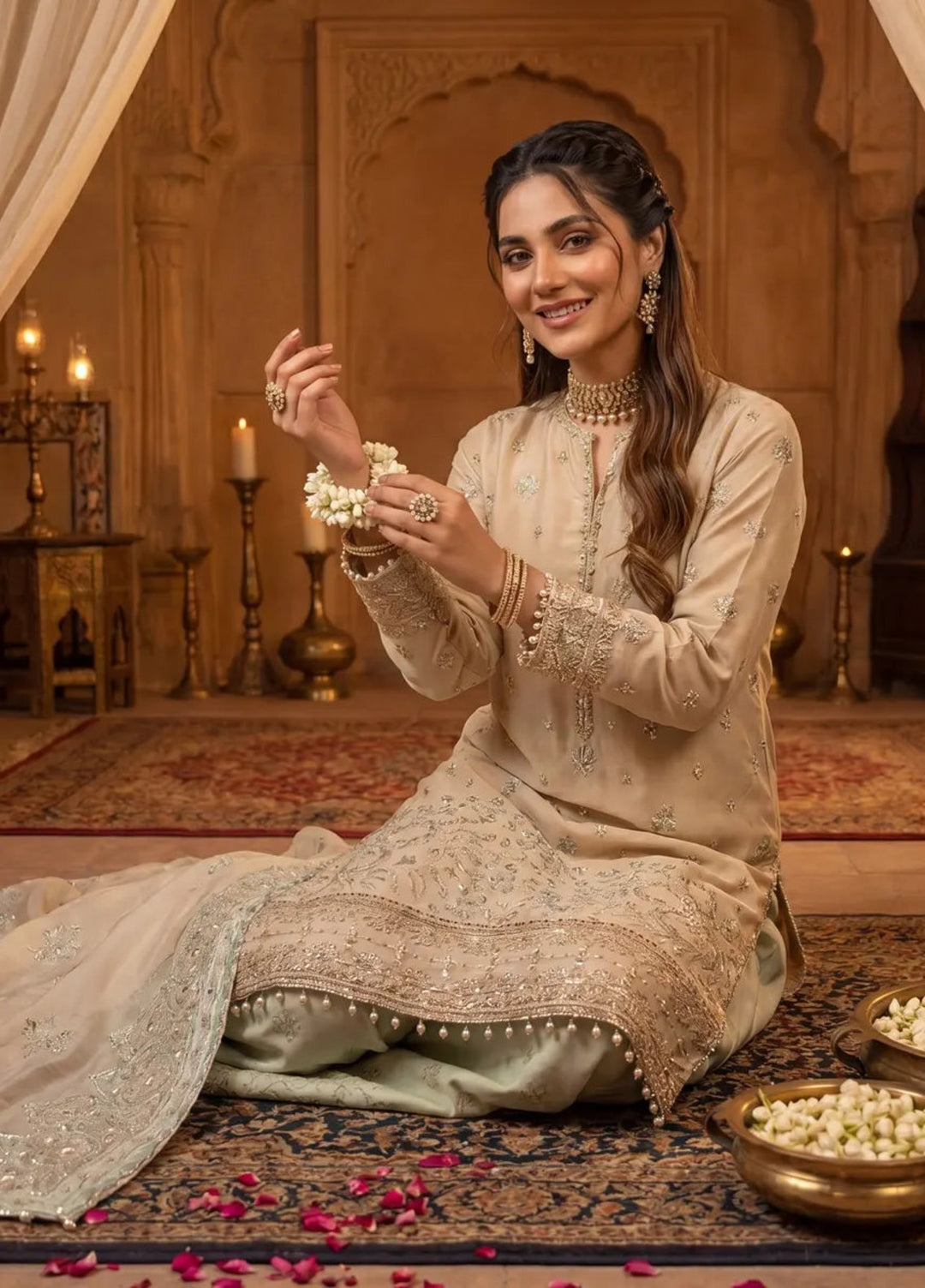 Salitex Women Unstitched Embroidered Paper Cotton 3 Piece Suit SUNS8NO506 Festive Collection