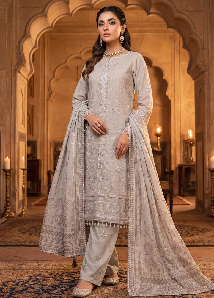 Salitex Women Unstitched Embroidered Paper Cotton 3 Piece Suit SUNS8NO507 Festive Collection