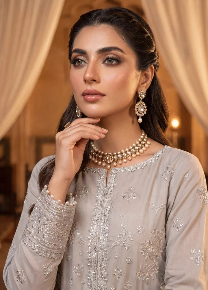 Salitex Women Unstitched Embroidered Paper Cotton 3 Piece Suit SUNS8NO507 Festive Collection