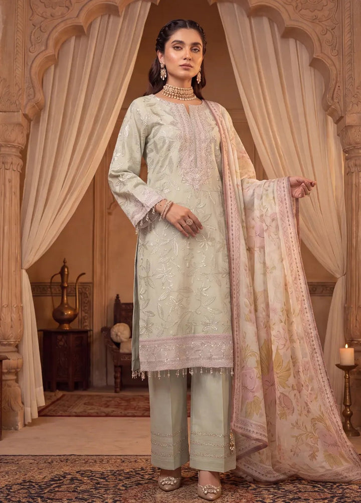 Salitex Women Unstitched Embroidered Paper Cotton 3 Piece Suit SUNS8NO509 Festive Collection