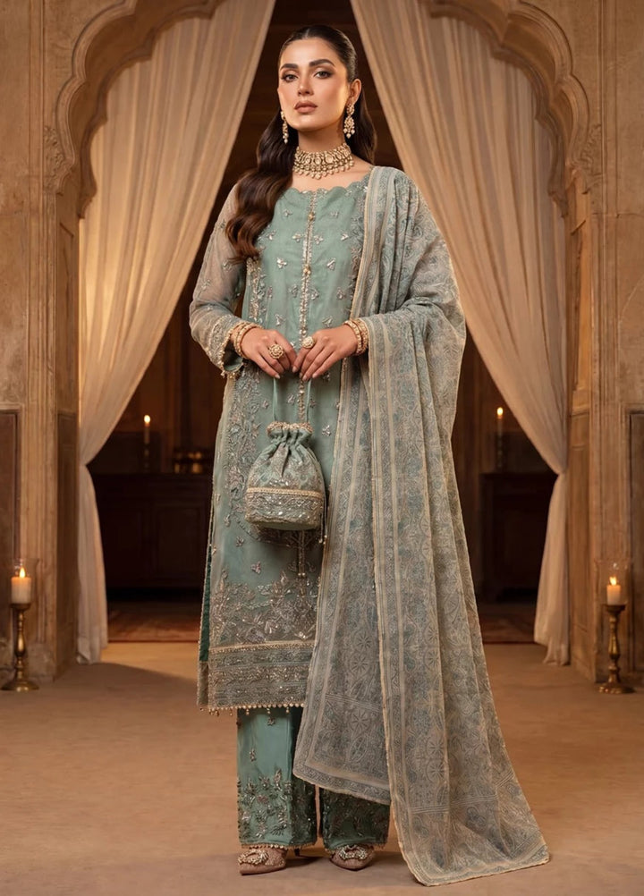 Salitex Women Unstitched Embroidered Khaadi Net 3 Piece Suit SUNS8NO512 Festive Collection