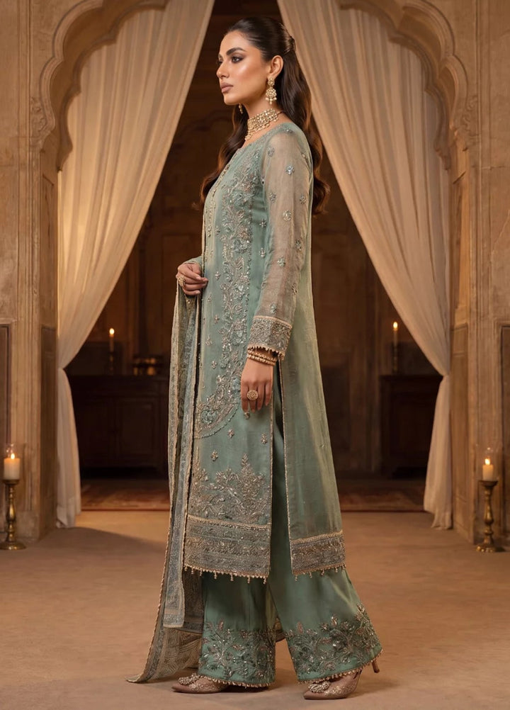 Salitex Women Unstitched Embroidered Khaadi Net 3 Piece Suit SUNS8NO512 Festive Collection