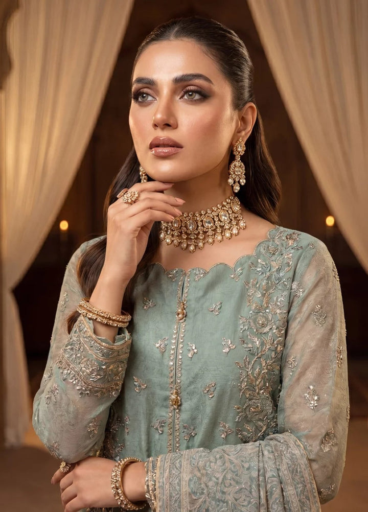 Salitex Women Unstitched Embroidered Khaadi Net 3 Piece Suit SUNS8NO512 Festive Collection