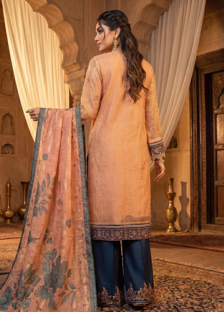 Salitex Women Unstitched Embroidered Khaadi Net 3 Piece Suit SUNS8NO513 Festive Collection