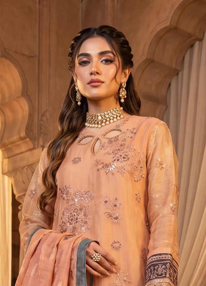 Salitex Women Unstitched Embroidered Khaadi Net 3 Piece Suit SUNS8NO513 Festive Collection