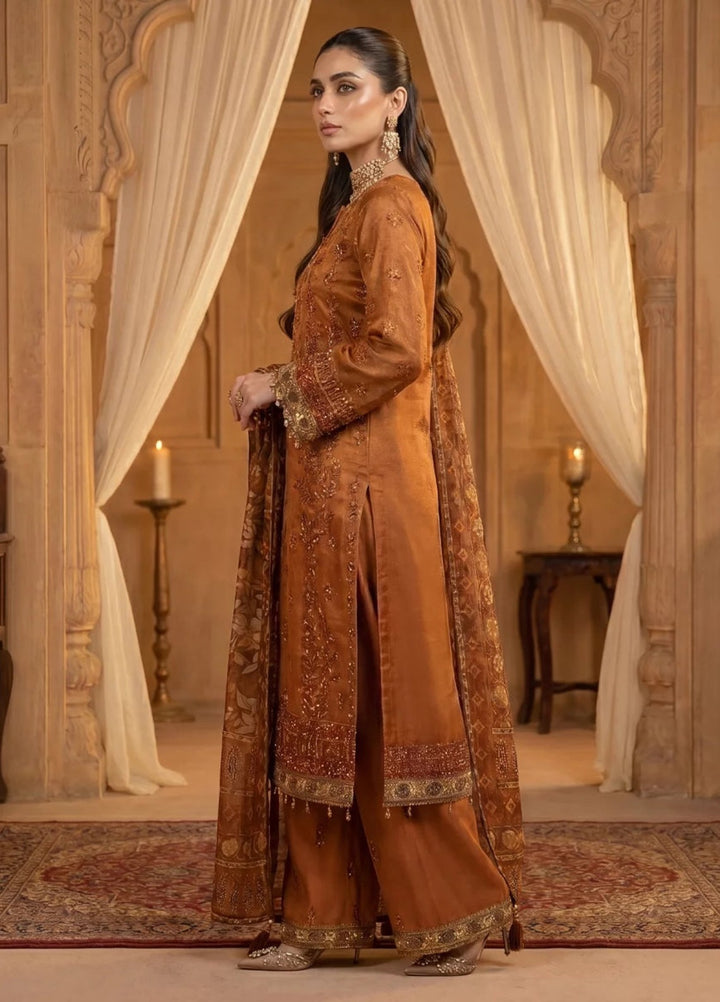 Salitex Women Unstitched Embroidered Khaadi Net 3 Piece Suit SUNS8NO515 Festive Collection