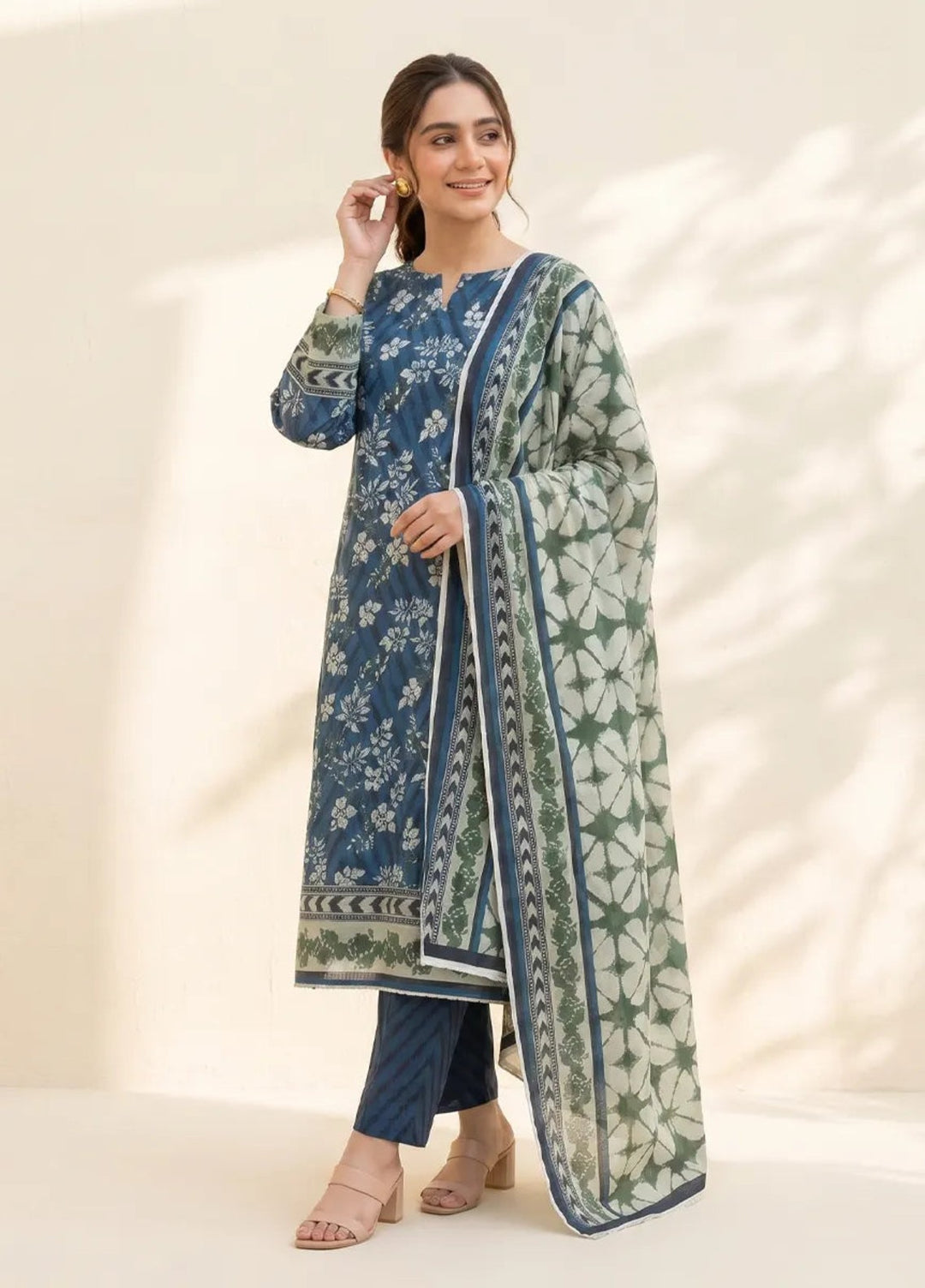 Salitex Women Unstitched Printed Lawn 3 Piece Suit SUNS8IN1142 Casual Collection
