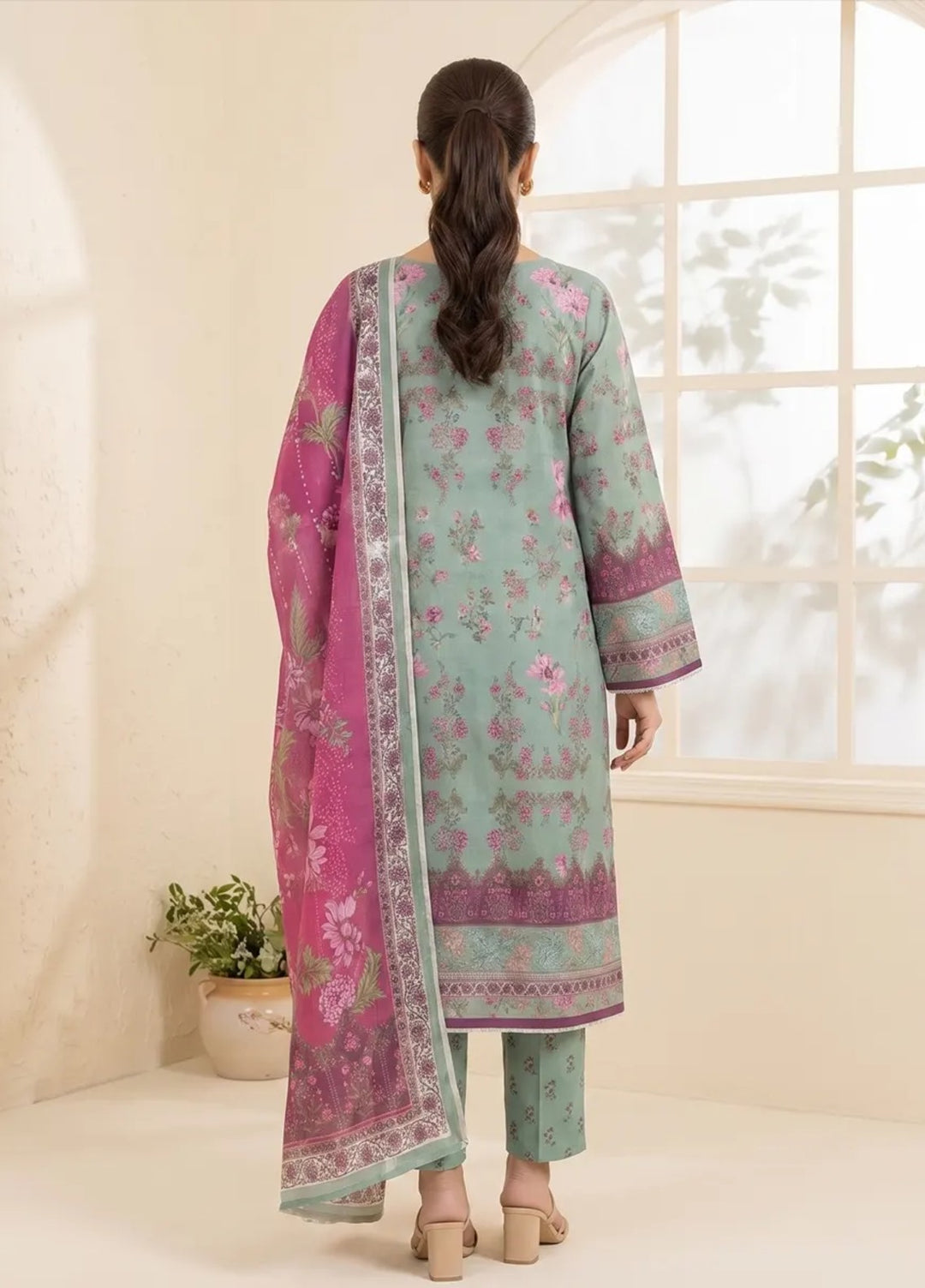 Salitex Women Unstitched Printed Lawn 3 Piece Suit SUNS8IN1143 Casual Collection