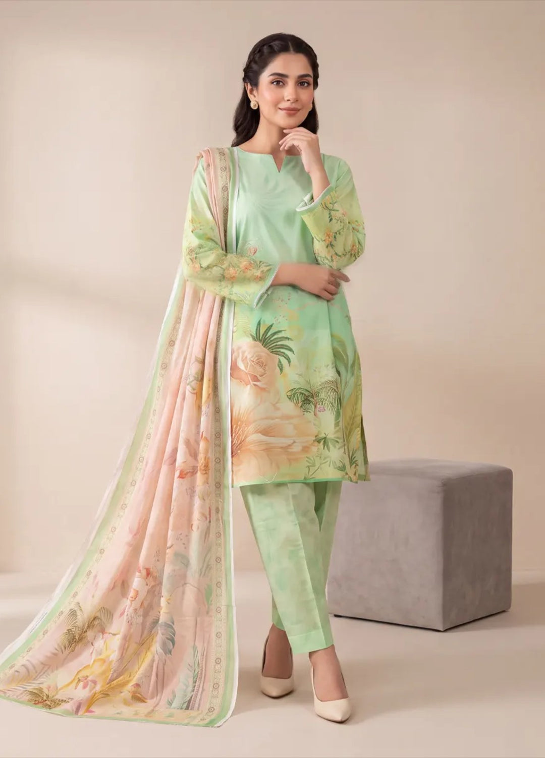 Salitex Women Unstitched Printed Lawn 3 Piece Suit S26L3PMRCL866 Casual Collection
