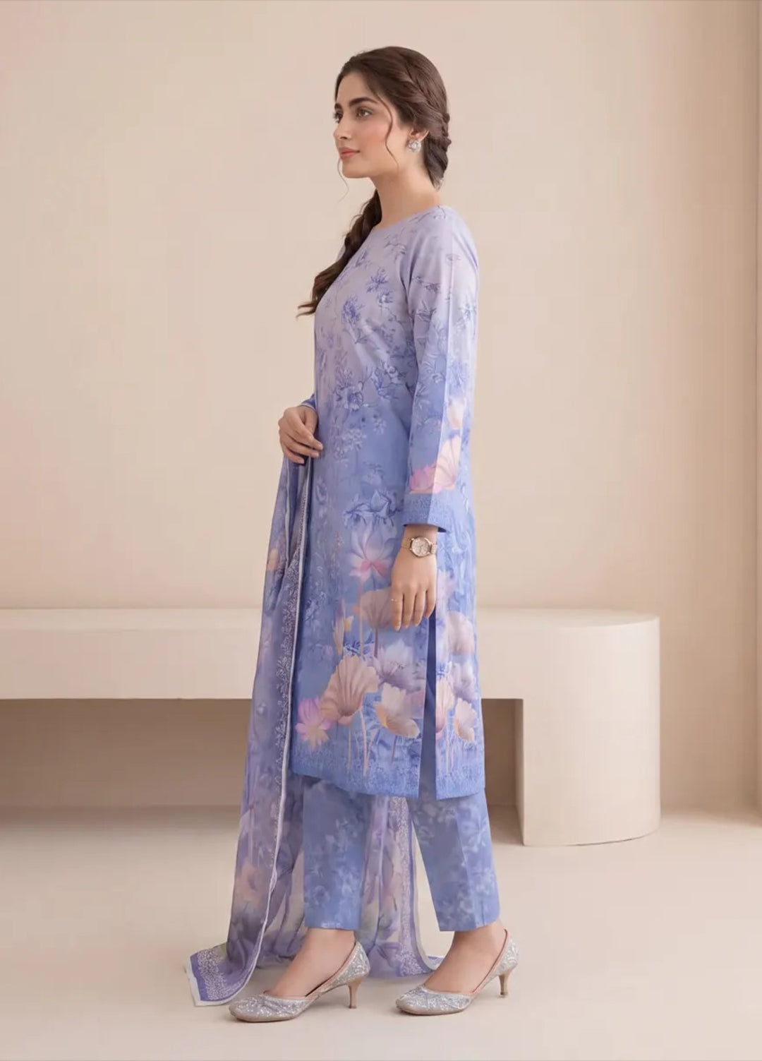 Salitex Women Unstitched Printed Lawn 3 Piece Suit S26L3PMRCL868 Casual Collection