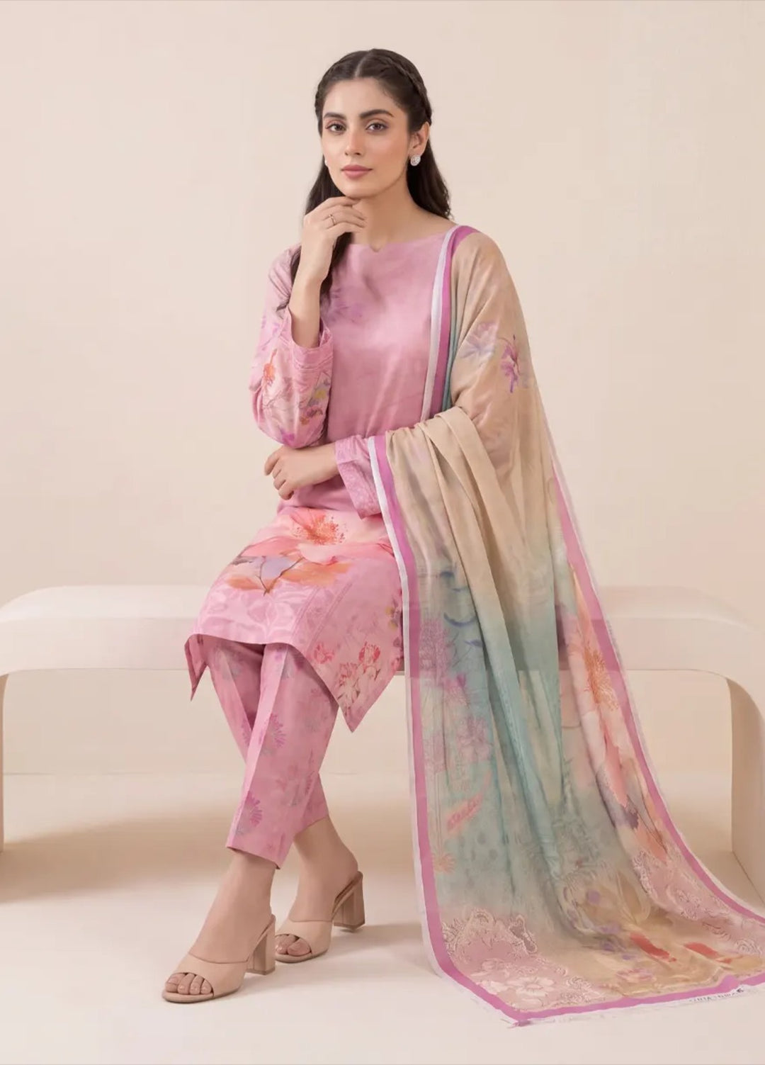Salitex Women Unstitched Printed Lawn 3 Piece Suit S26L3PMRCL869 Casual Collection