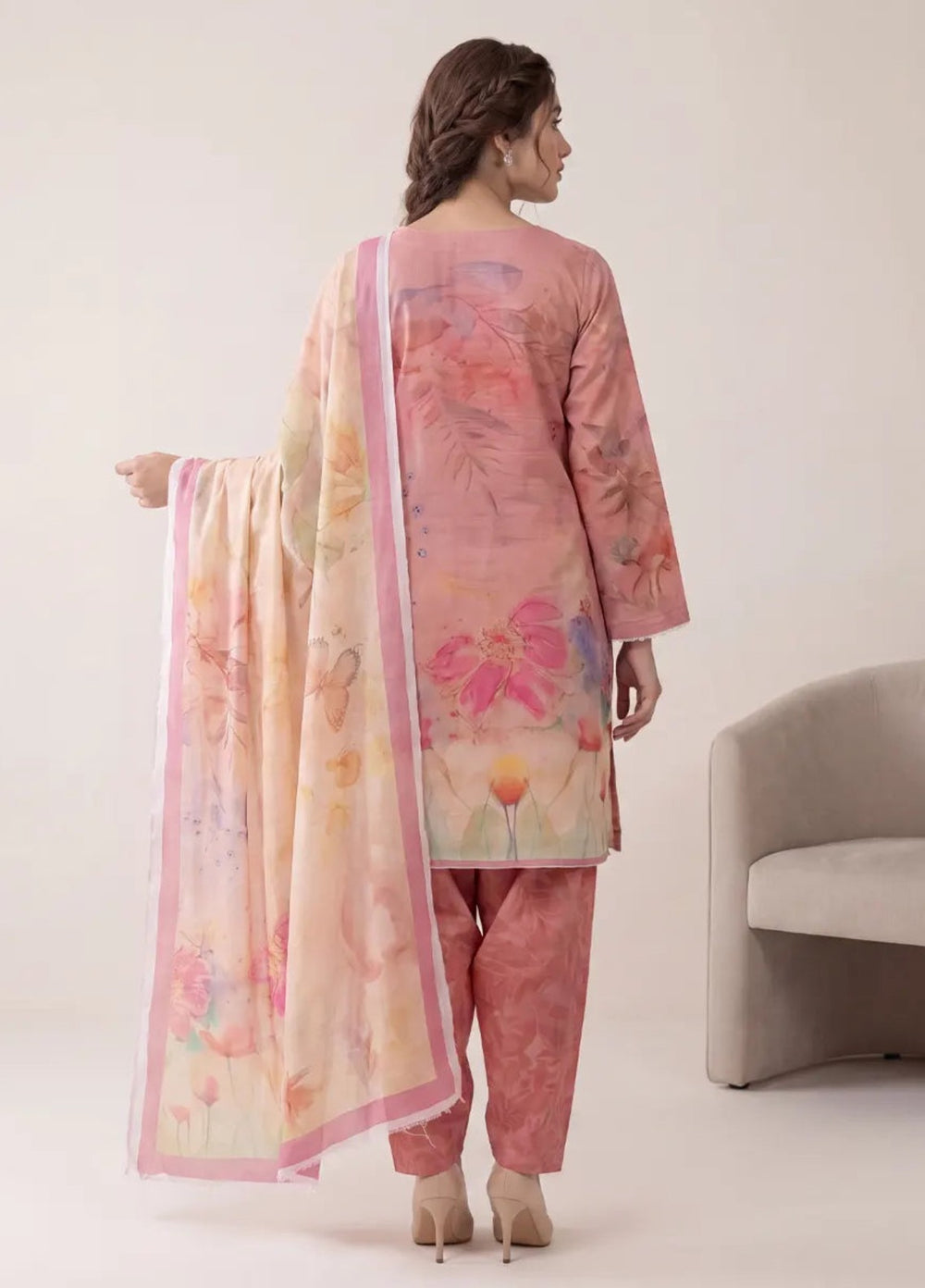 Salitex Women Unstitched Printed Lawn 3 Piece Suit S26L3PMRCL870 Casual Collection
