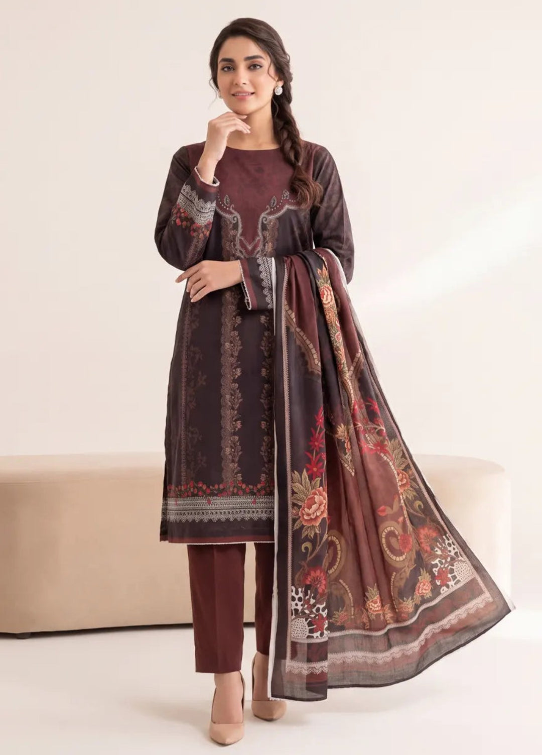 Salitex Women Unstitched Printed Lawn 3 Piece Suit S26L3PMRCL871 Casual Collection