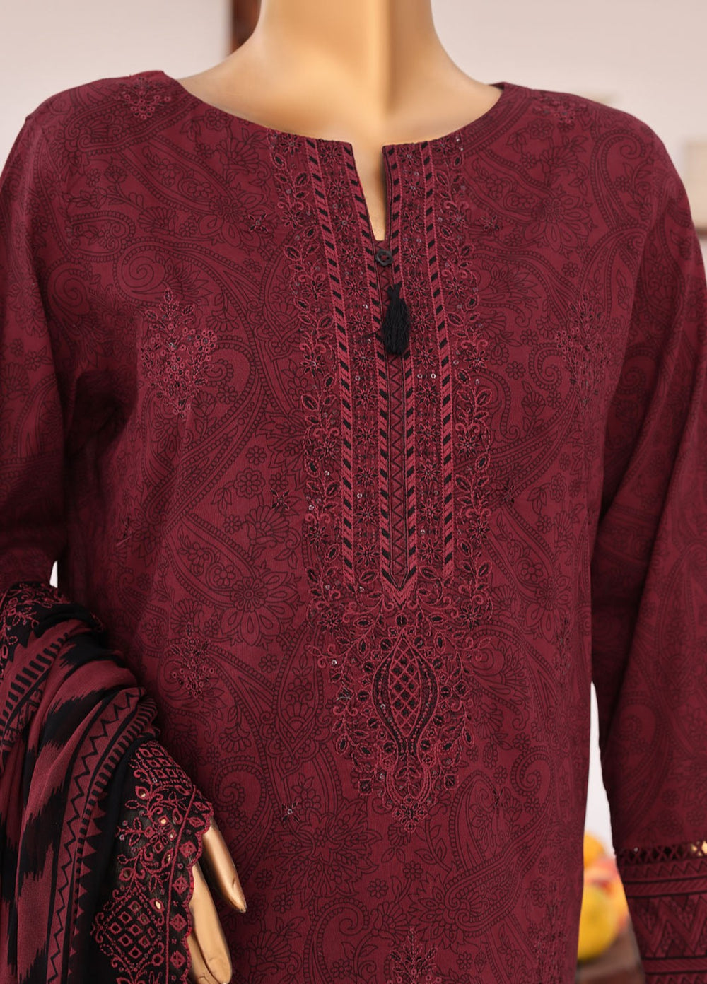 Premium Venice by HZ Textiles Unstitched Embroidered Cotton Lawn 3 Piece Suit PVE-3114 Casual Collection