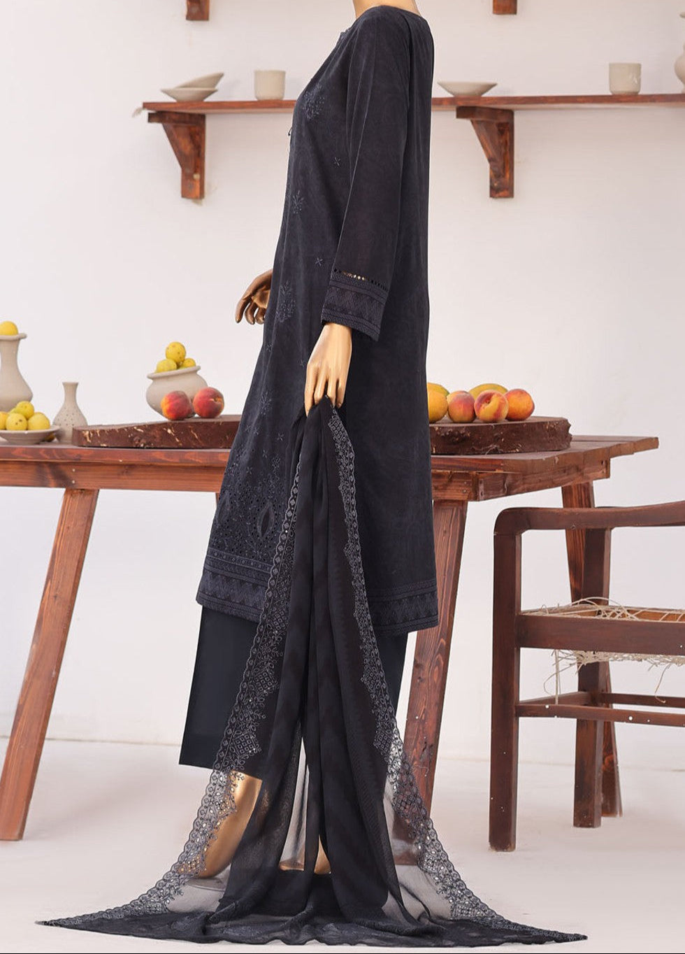 Premium Venice by HZ Textiles Unstitched Embroidered Cotton Lawn 3 Piece Suit PVE-3116 Casual Collection