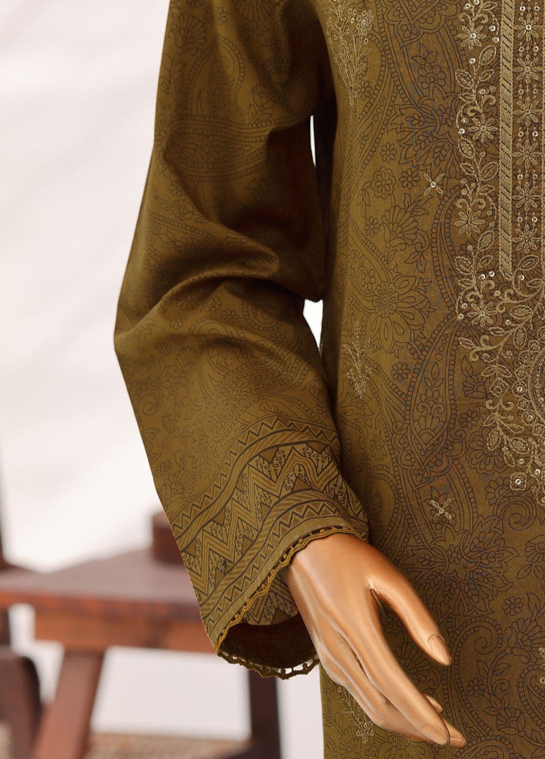 Premium Venice by HZ Textiles Unstitched Embroidered Lawn Cotton 3 Piece Suit PVE-3117 Casual Collection