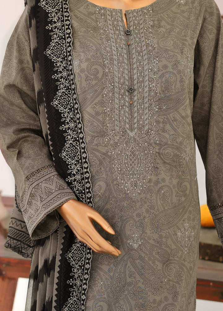 Premium Venice by HZ Textiles Unstitched Embroidered Cotton Lawn 3 Piece Suit PVE-3119 Casual Collection