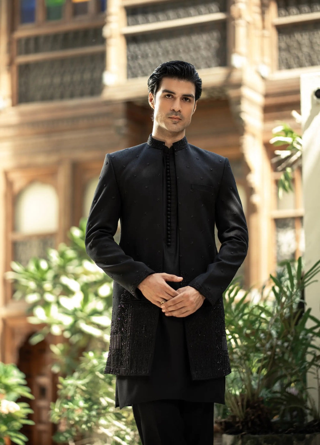 Stylish Garments Sherwani RTW Embroidered Mesuri 1 Piece GS-5150 Festive Collection