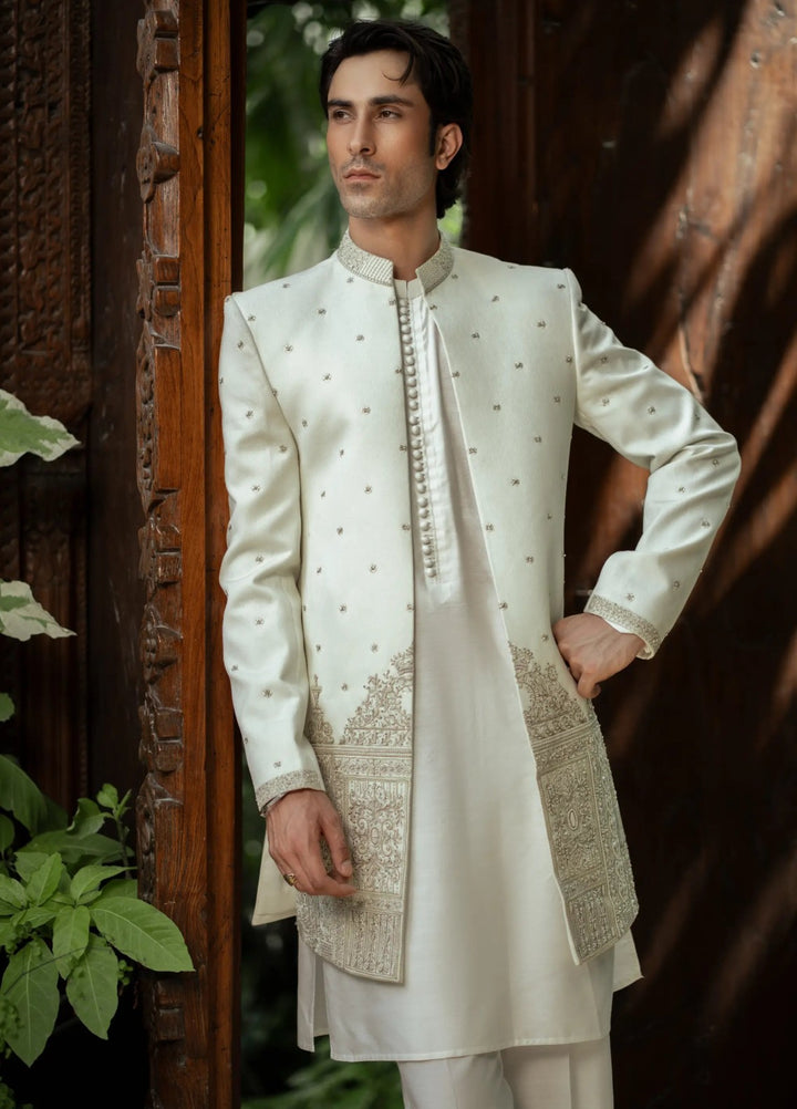 Stylish Garments Sherwani RTW Embroidered Mesuri 1 Piece PC-5150 Festive Collection