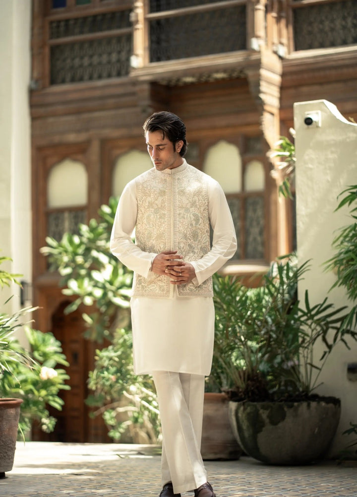 Stylish Garments Mens Waistcoat RTW Embroidered Mesuri Waistcoat Suit W-3002 Festive Collection