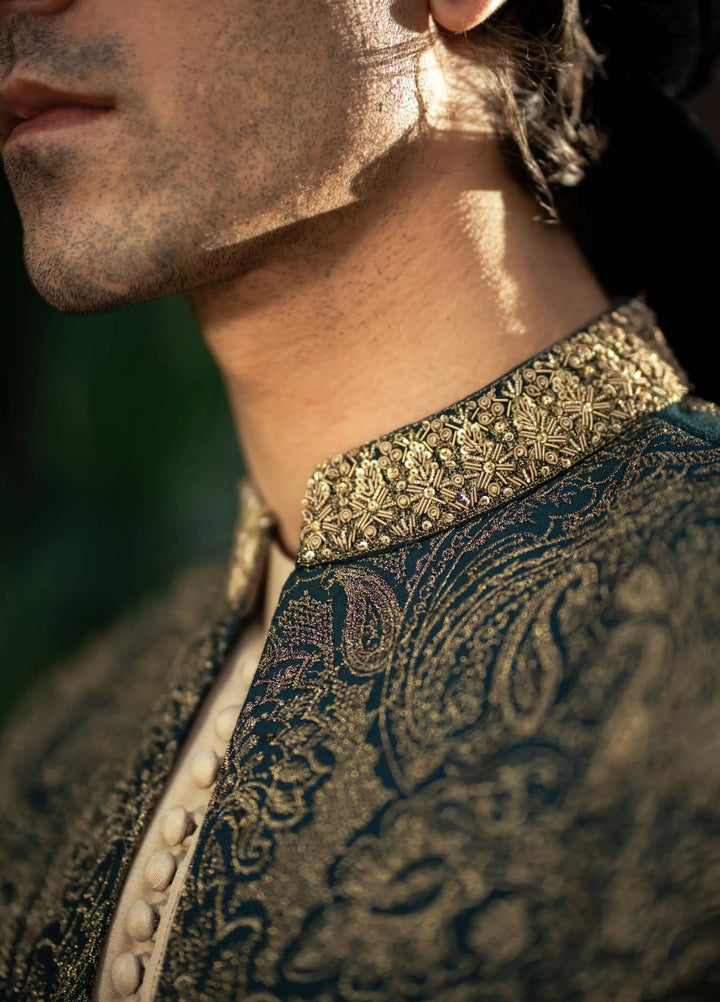 Stylish Garments Sherwani RTW Embroidered Mesuri 1 Piece GS-5156 Festive Collection