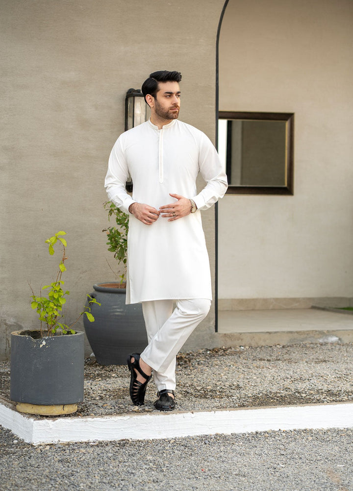 Stylish Garments Mens RTW Embroidered Wash N Wear Kurta Pajama Suit C-10210 Festive Collection