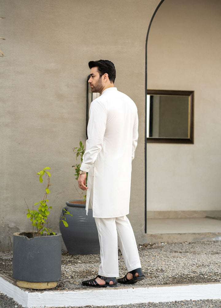 Stylish Garments Mens RTW Embroidered Wash N Wear Kurta Pajama Suit C-10210 Festive Collection