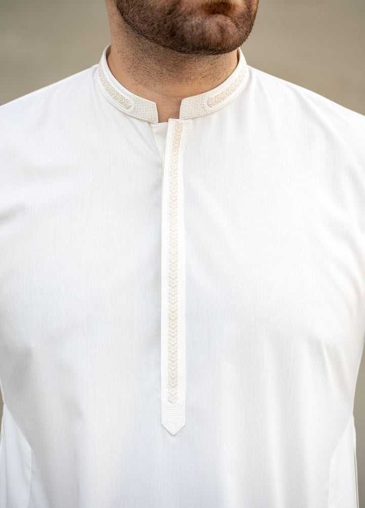 Stylish Garments Mens RTW Embroidered Wash N Wear Kurta Pajama Suit C-10210 Festive Collection