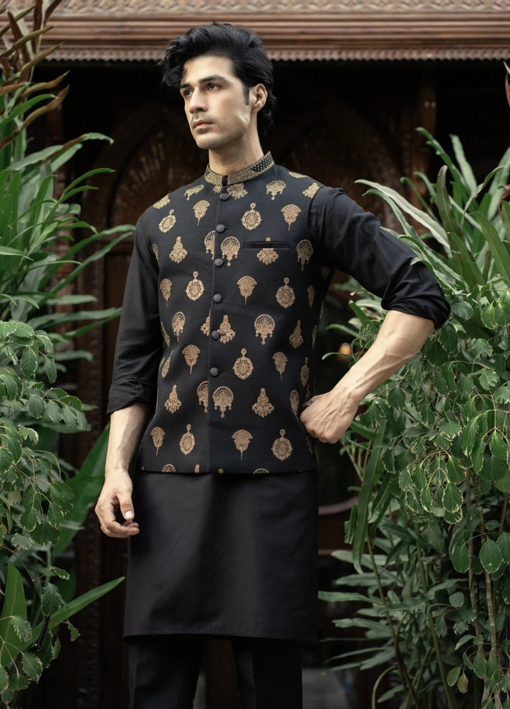 Stylish Garments Mens Waistcoat RTW Embroidered Mesuri Waistcoat Suit W-2992 Festive Collection