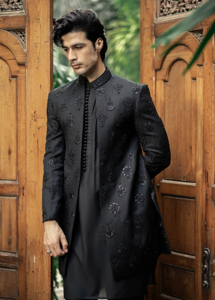 Stylish Garments Sherwani RTW Embroidered Mesuri 1 Piece GS-5149 Festive Collection