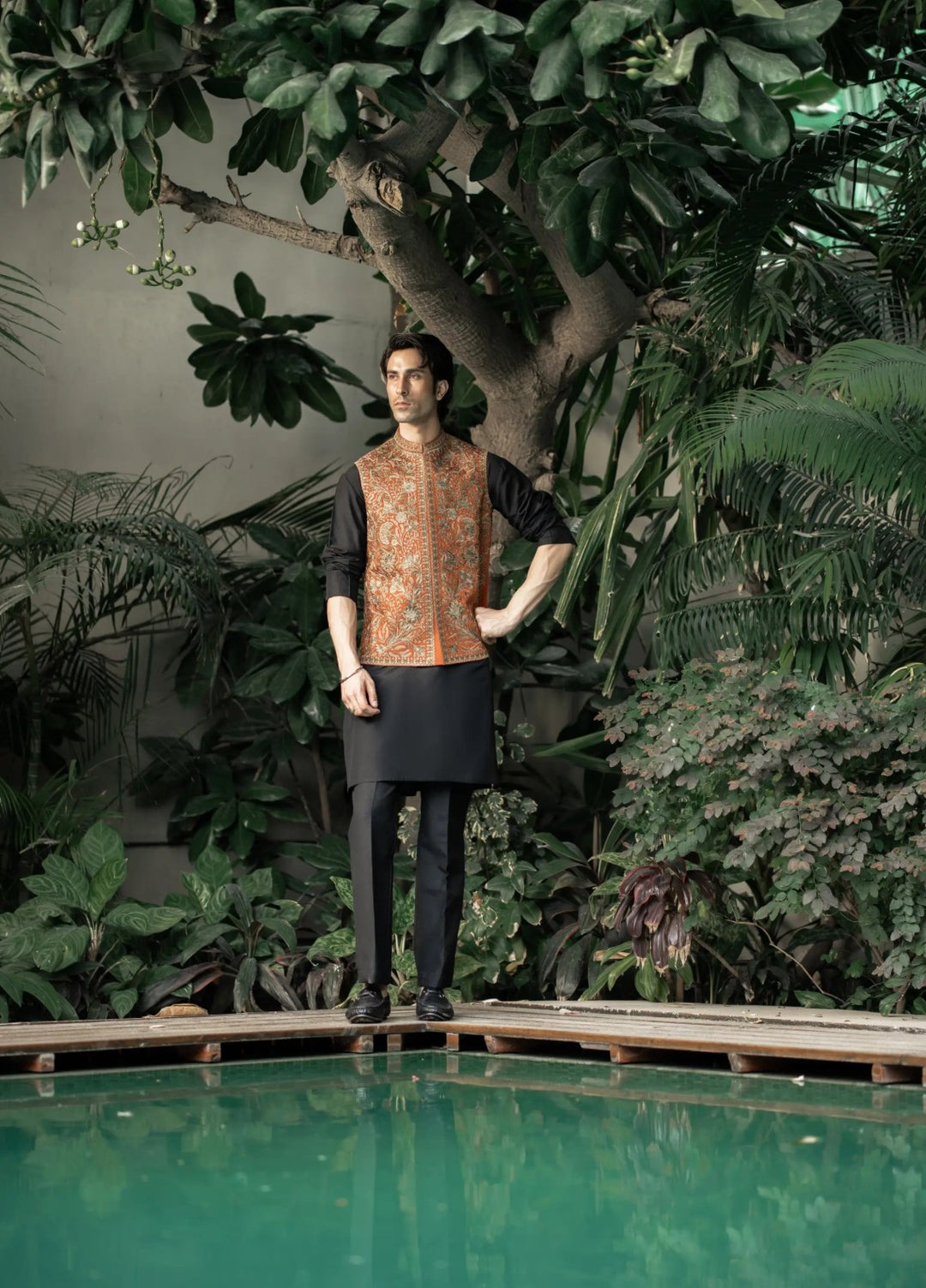 Stylish Garments Mens Waistcoat RTW Embroidered Mesuri Waistcoat Suit W-3000 Festive Collection