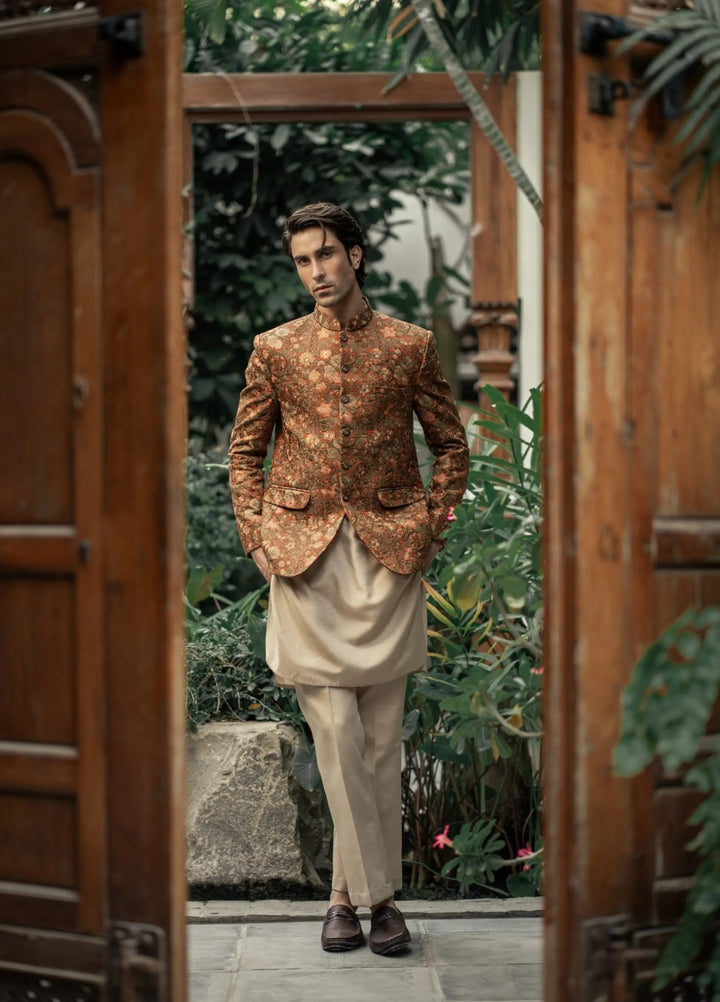 Stylish Garments RTW Embroidered Mesuri Princecoat PC-584 Festive Collection