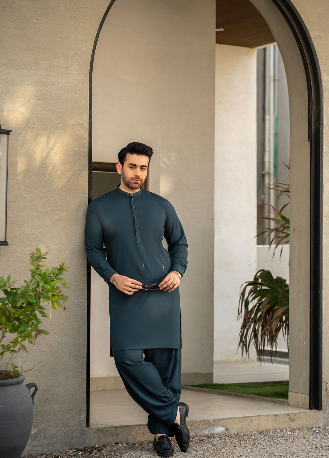 Stylish Garments RTW Embroidered Wash N Wear Kurta Shalwar Suit C-10201 Casual Collection