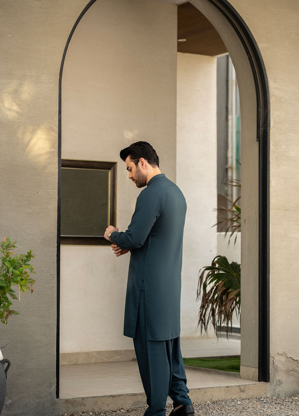 Stylish Garments RTW Embroidered Wash N Wear Kurta Shalwar Suit C-10201 Casual Collection