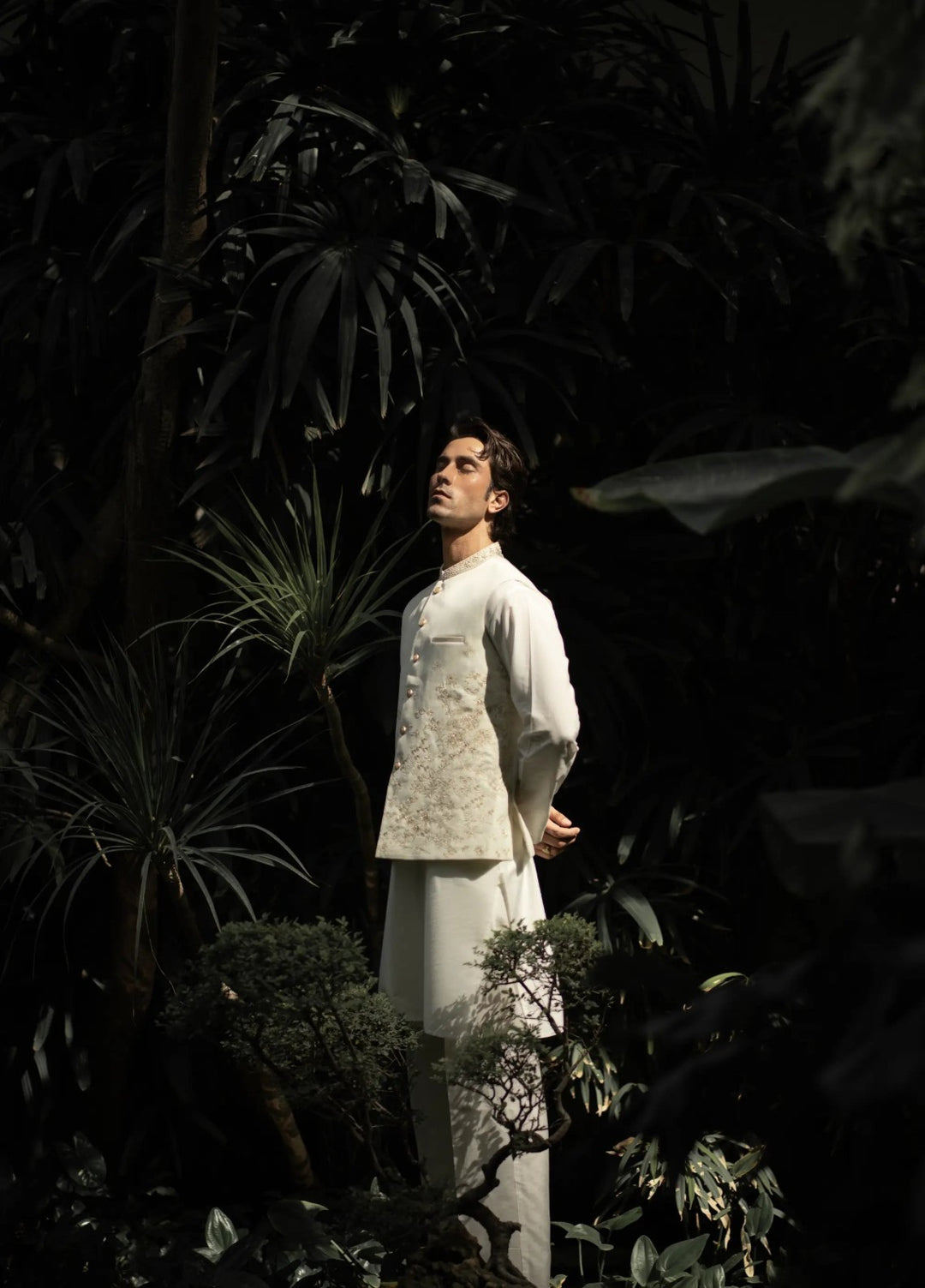 Stylish Garments Mens Waistcoat RTW Embroidered Mesuri Waistcoat Suit W-3013 Festive Collection