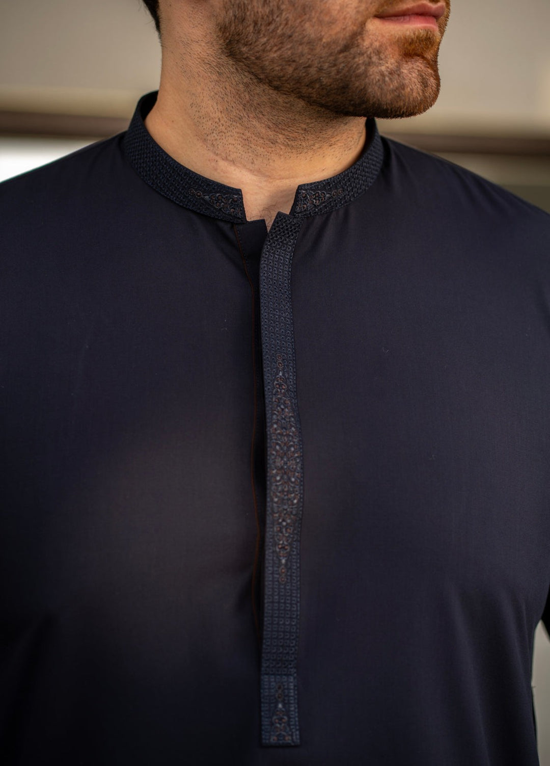 Stylish Garments Mens RTW Embroidered Wash N Wear Kurta Pajama Suit C-10202 Festive Collection