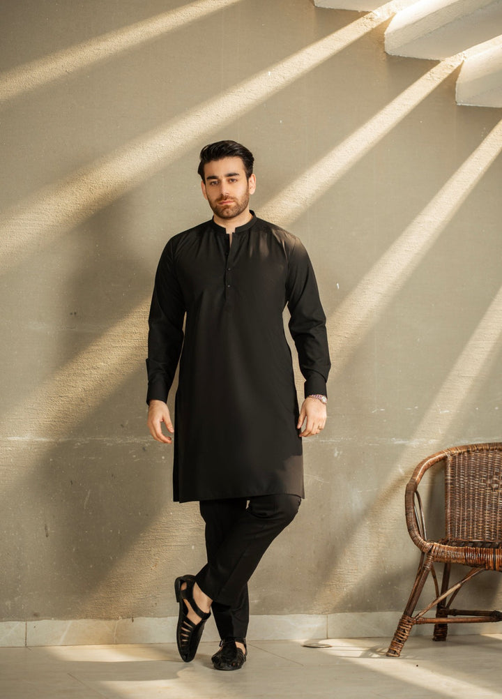 Stylish Garments Mens RTW Embroidered Wash N Wear Kurta Pajama Suit C-10215 Festive Collection