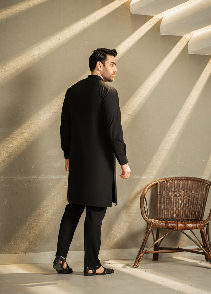 Stylish Garments Mens RTW Embroidered Wash N Wear Kurta Pajama Suit C-10215 Festive Collection