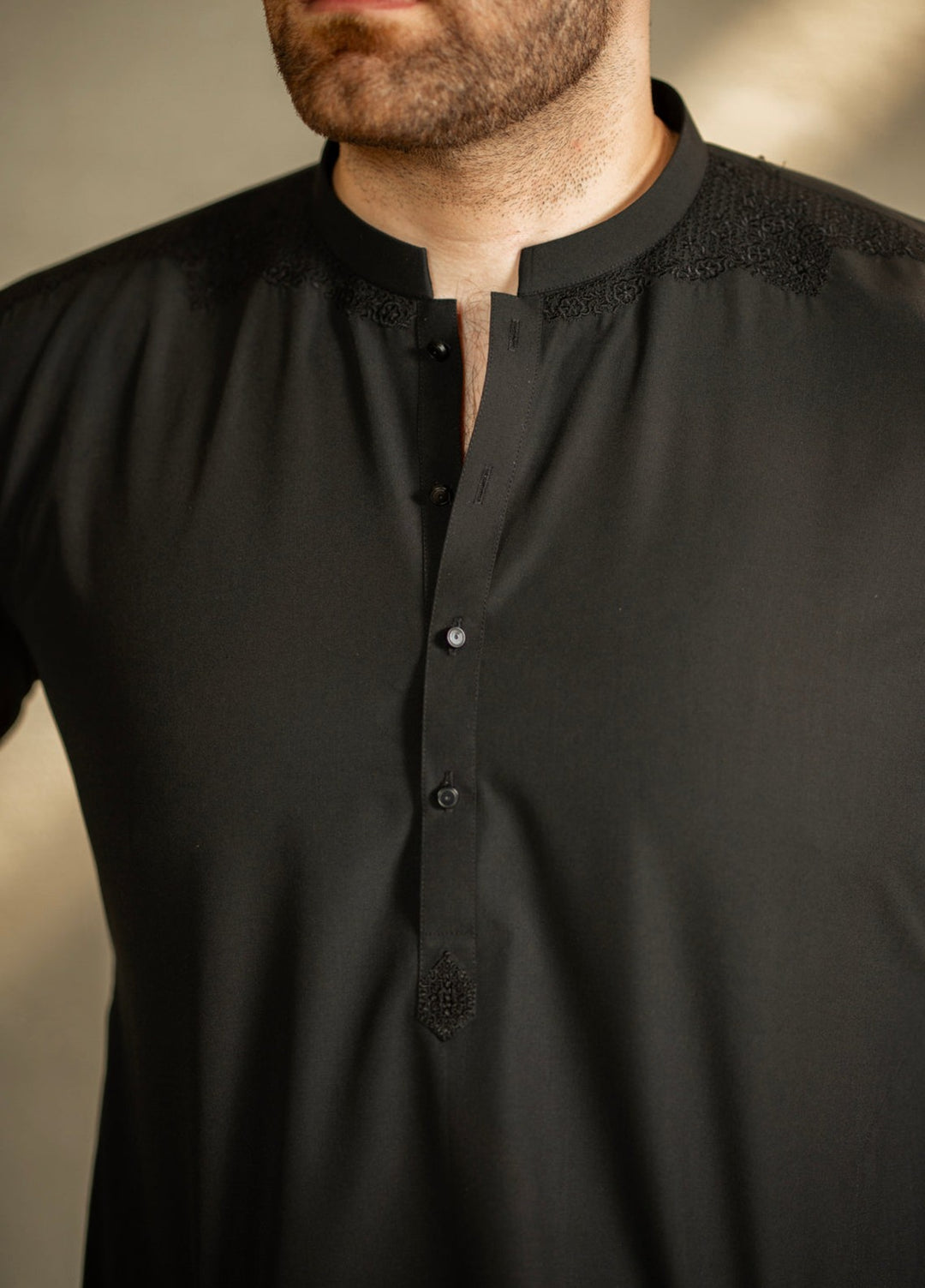 Stylish Garments Mens RTW Embroidered Wash N Wear Kurta Pajama Suit C-10215 Festive Collection