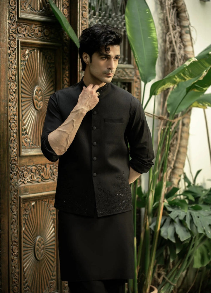 Stylish Garments Mens Waistcoat RTW Embroidered Mesuri Waistcoat Suit W-2963 Festive Collection