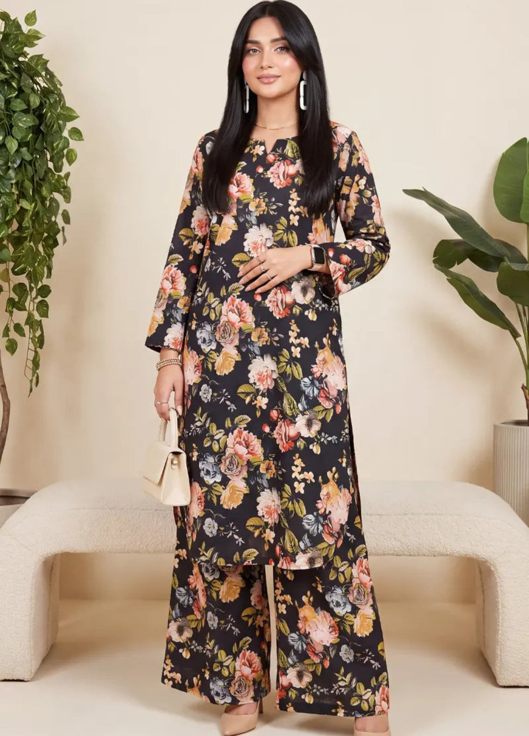 Salitex Unstitched Printed Lawn 2 Piece Suit SUNS82AG2001 Summer Collection
