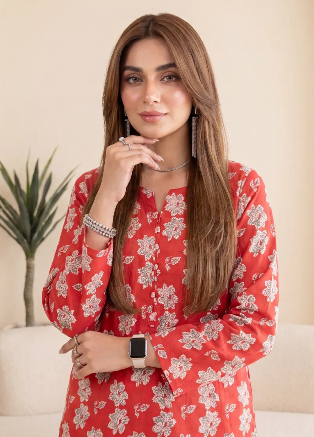 Salitex Unstitched Printed Lawn 2 Piece Suit SUNS82AG2002 Summer Collection